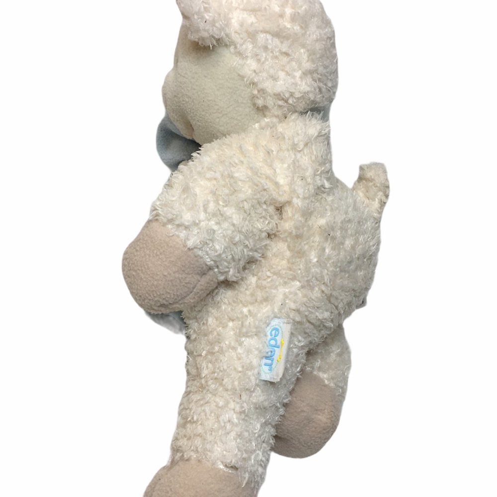 RARE Vintage Eden Tender Tones Lamb w/ Baby Blanki - Picture 5 of 11